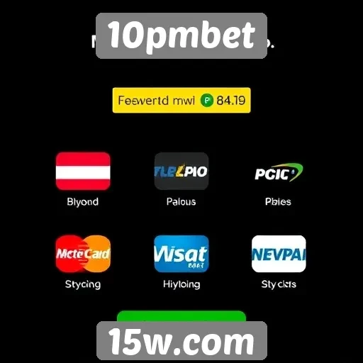Métodos de pagamento aceitos no 10pmbet